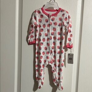 Adorable Pink Ladybug Kids Footie